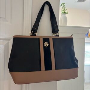 Spartina Black and Tan Tote Bag